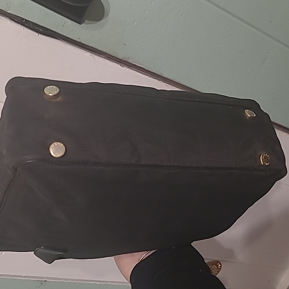 BLACK Chanel travel line hand bag tote W/COA Sunday Sale Today only - Picture 6 of 15